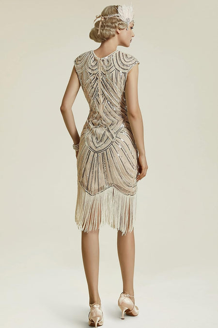 Women'S Flapper Dresses 1920S Beaded Fringed Great Gatsby Dress